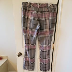 Chckerd, grey, pk, blk, white, size 12 pants, ny&c